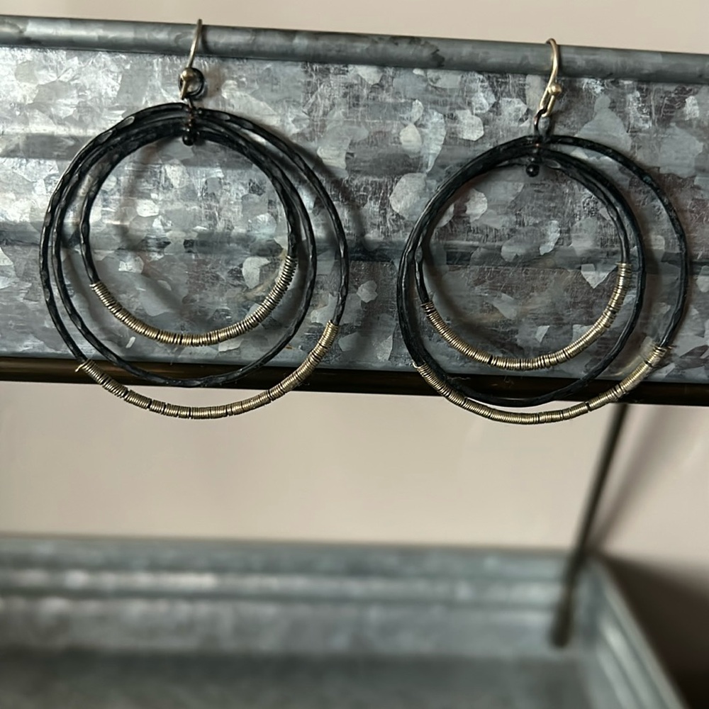 Metal earrings